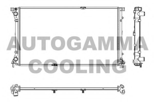 103351 AUTOGAMMA Cooling System Radiator, engine cooling