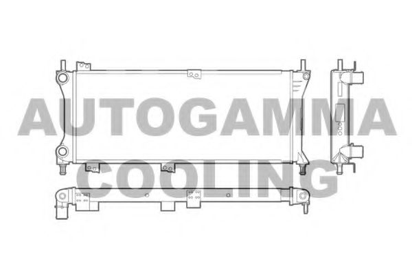 103413 AUTOGAMMA Radiator, engine cooling