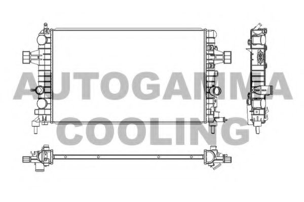 103628 AUTOGAMMA Radiator, engine cooling