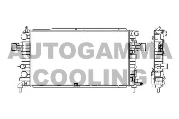 103629 AUTOGAMMA Radiator, engine cooling