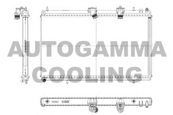 103643 AUTOGAMMA Radiator, engine cooling