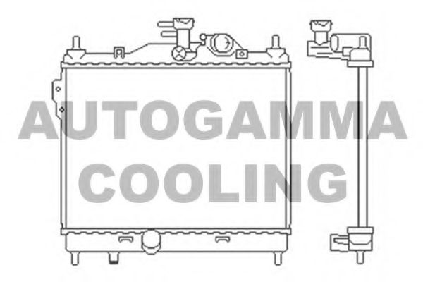 103668 AUTOGAMMA Radiator, engine cooling