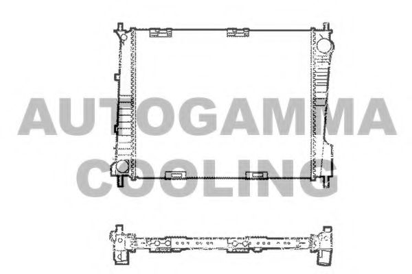 103800 AUTOGAMMA Cooling System Radiator, engine cooling