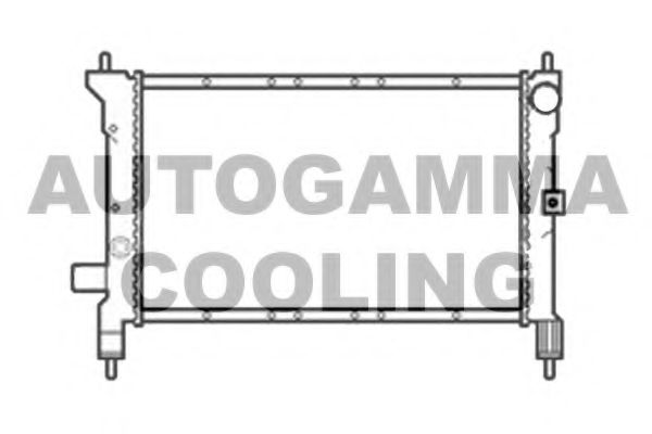 103872 AUTOGAMMA Radiator, engine cooling