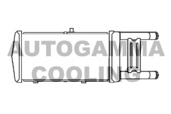 103874 AUTOGAMMA Радиатор, охлаждение двигателя