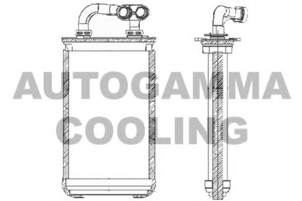 103894 AUTOGAMMA Heat Exchanger, interior heating