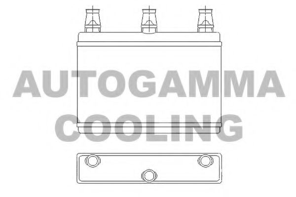 103896 AUTOGAMMA Heat Exchanger, interior heating
