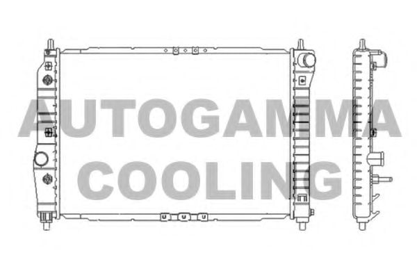 103951 AUTOGAMMA Radiator, engine cooling