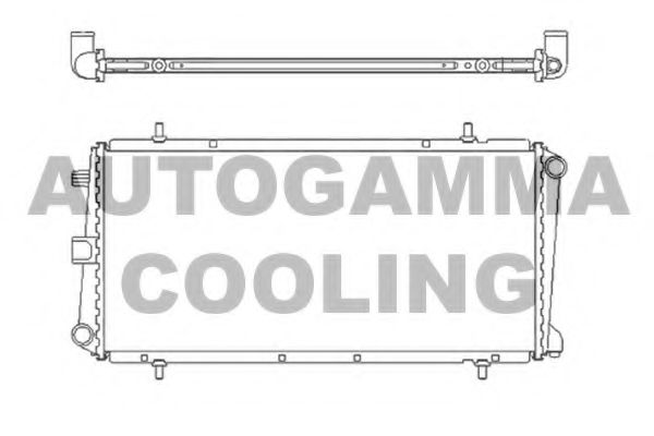 103954 AUTOGAMMA Radiator, engine cooling