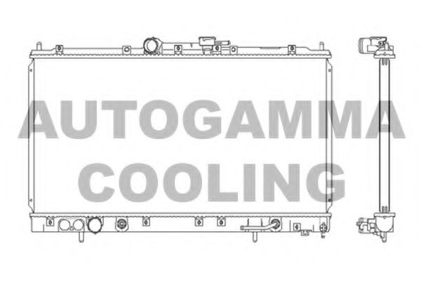 103970 AUTOGAMMA Radiator, engine cooling