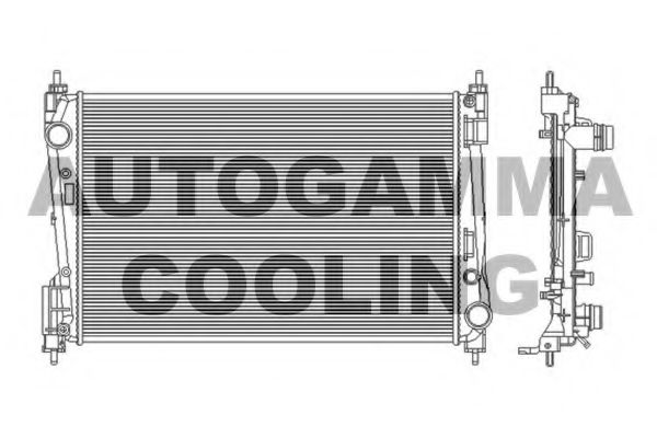 103986 AUTOGAMMA Radiator, engine cooling