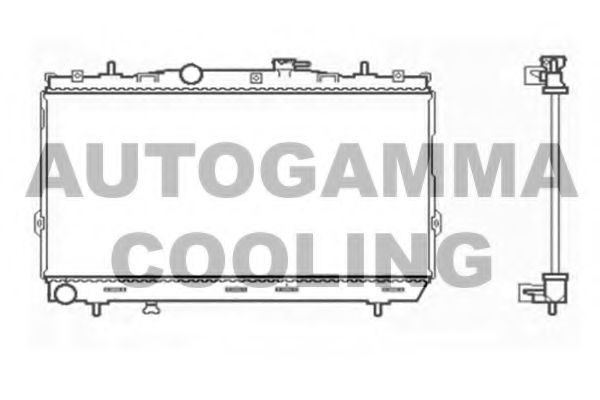 104005 AUTOGAMMA Radiator, engine cooling