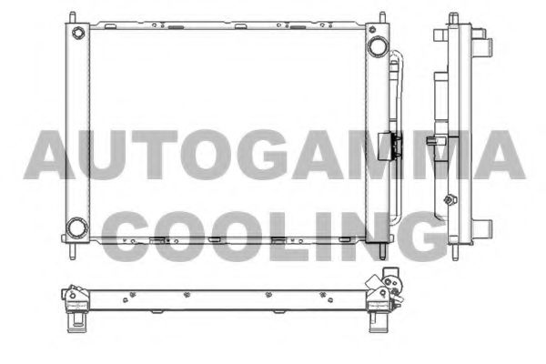 104017B AUTOGAMMA Cooling System Cooler Module