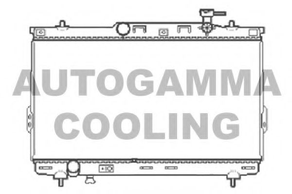 104069 AUTOGAMMA Radiator, engine cooling