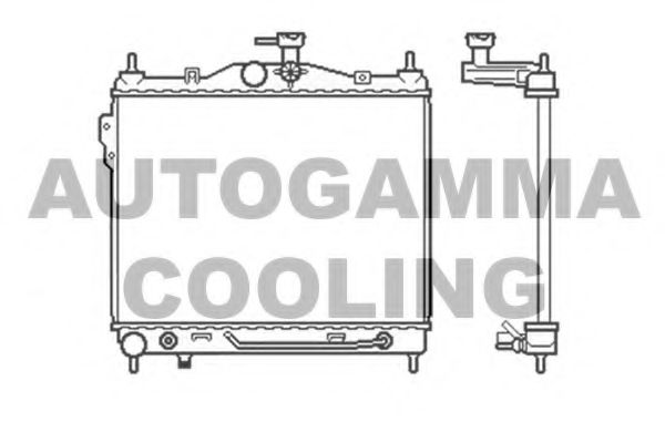 104076 AUTOGAMMA Cooling System Radiator, engine cooling