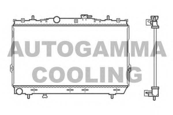 104085 AUTOGAMMA Radiator, engine cooling