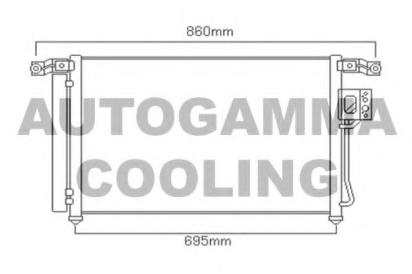 104099 AUTOGAMMA Condenser, air conditioning
