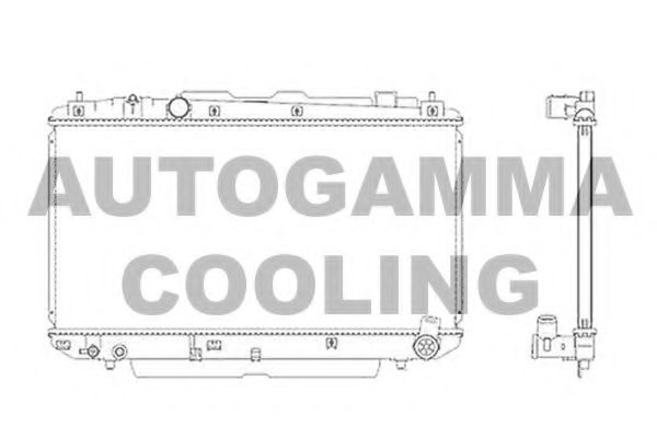 104115 AUTOGAMMA Radiator, engine cooling