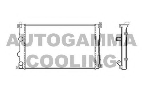 104117 AUTOGAMMA Resistor, interior blower
