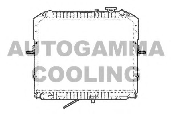 104120 AUTOGAMMA Radiator, engine cooling