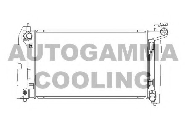 104126 AUTOGAMMA Cooling System Radiator, engine cooling