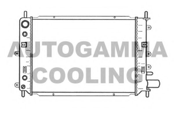 104144 AUTOGAMMA Radiator, engine cooling