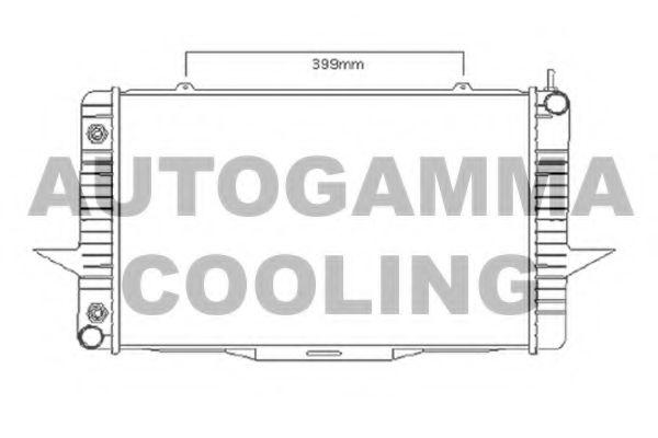 104165 AUTOGAMMA Radiator, engine cooling