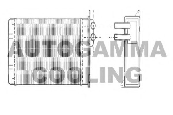 104243 AUTOGAMMA Heat Exchanger, interior heating