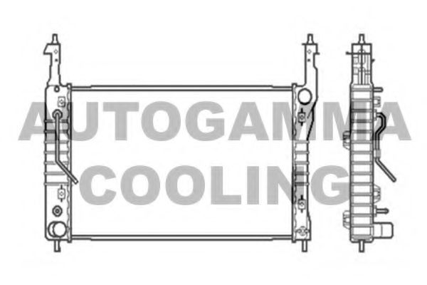 104252 AUTOGAMMA Cooling System Radiator, engine cooling