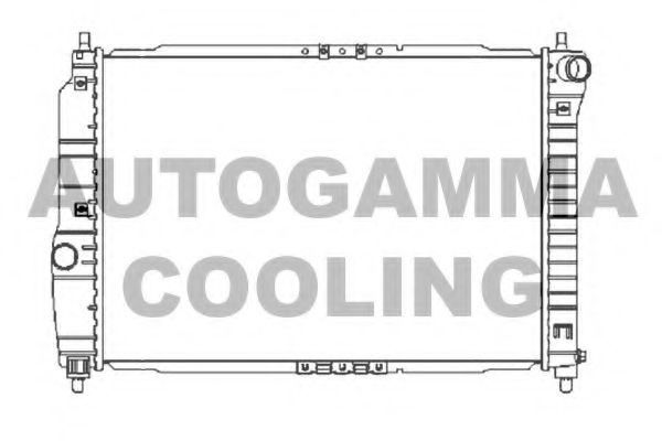 104256 AUTOGAMMA Radiator, engine cooling