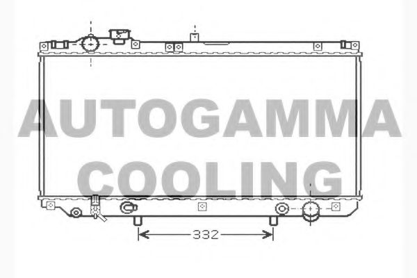 104281 AUTOGAMMA Radiator, engine cooling