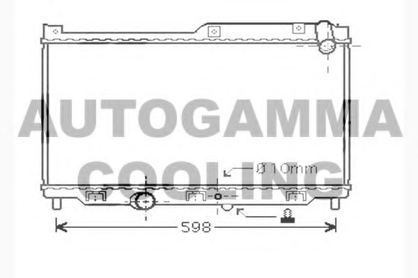 104286 AUTOGAMMA Radiator, engine cooling