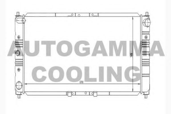 104321 AUTOGAMMA Cooling System Radiator, engine cooling