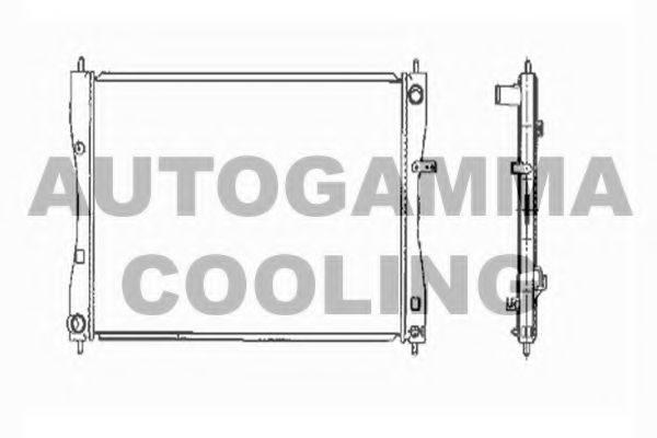 104419 AUTOGAMMA Radiator, engine cooling