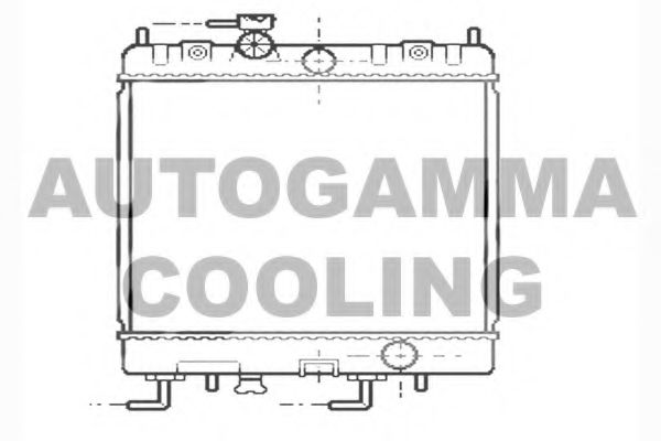 104421 AUTOGAMMA Radiator, engine cooling