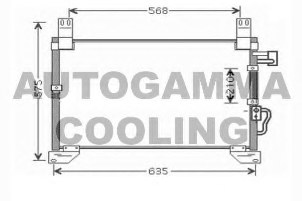 104441 AUTOGAMMA Condenser, air conditioning
