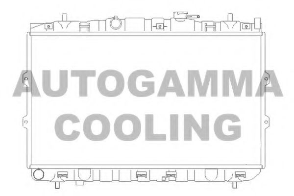 104474 AUTOGAMMA Radiator, engine cooling