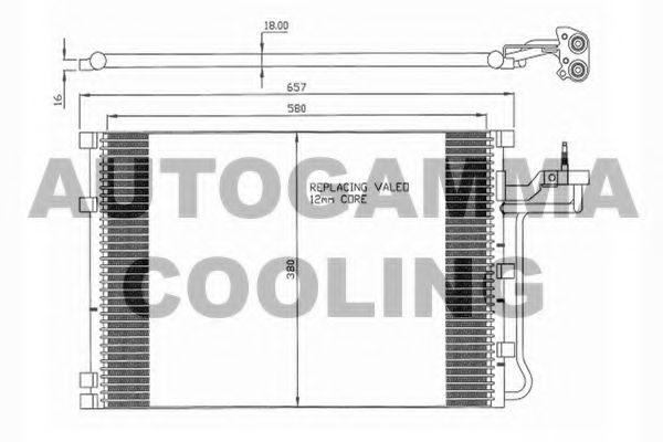 104477 AUTOGAMMA Condenser, air conditioning