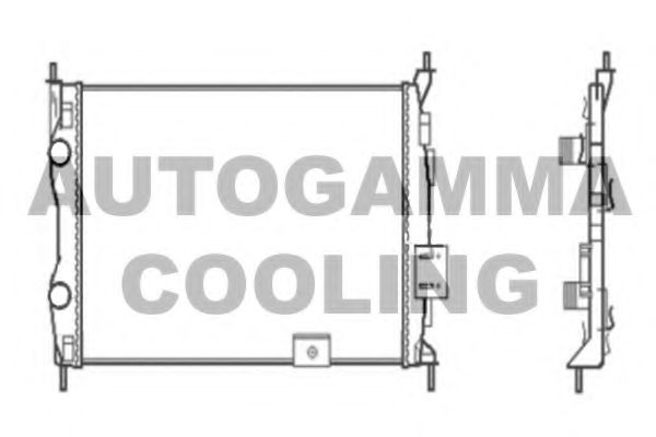 104527 AUTOGAMMA Radiator, engine cooling
