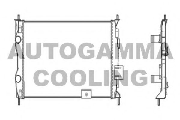 104528 AUTOGAMMA Cooling System Radiator, engine cooling
