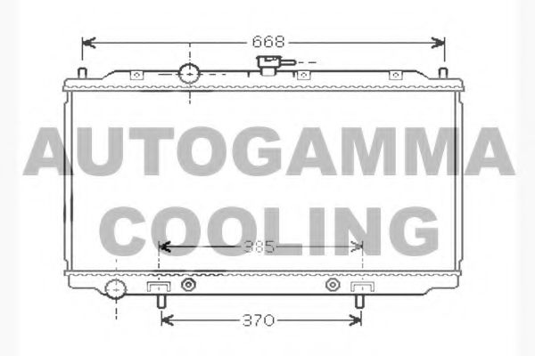 104553 AUTOGAMMA Cooling System Radiator, engine cooling