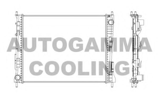 104562 AUTOGAMMA Radiator, engine cooling