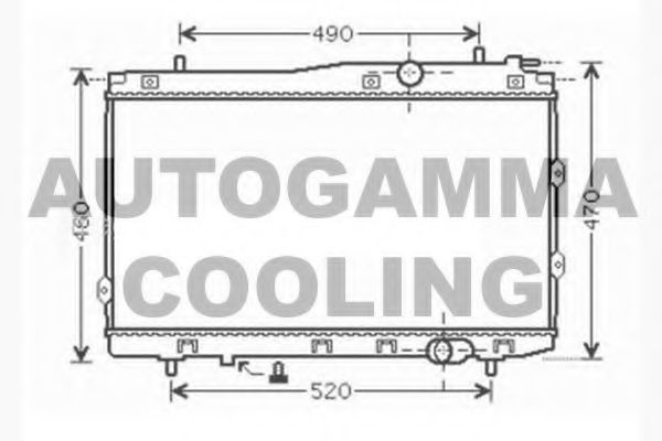 104595 AUTOGAMMA Cooling System Radiator, engine cooling