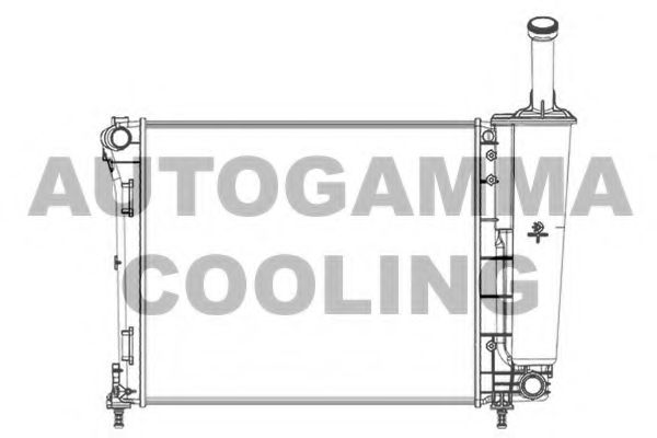 104618 AUTOGAMMA Radiator, engine cooling