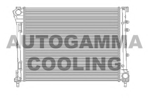 104620 AUTOGAMMA Охлаждение Радиатор, охлаждение двигателя