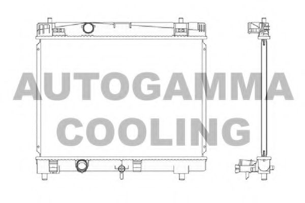 104622 AUTOGAMMA Radiator, engine cooling