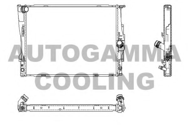 104627 AUTOGAMMA Cooling System Radiator, engine cooling