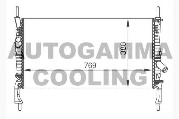 104643 AUTOGAMMA Radiator, engine cooling