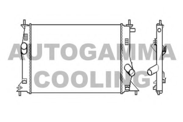 104674 AUTOGAMMA Radiator, engine cooling