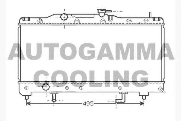 104718 AUTOGAMMA Cooling System Radiator, engine cooling